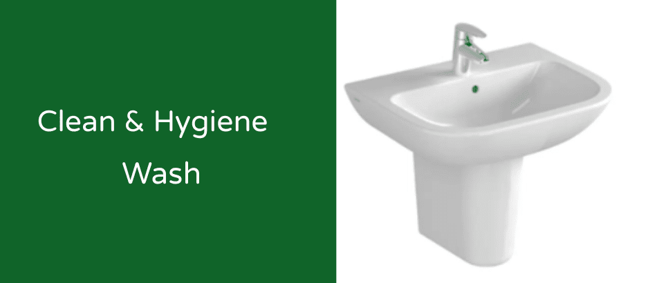 Additional washbasin cleaning