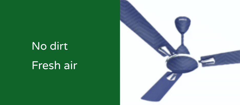 Ceiling & fan cobweb dusting (upto 1 room)